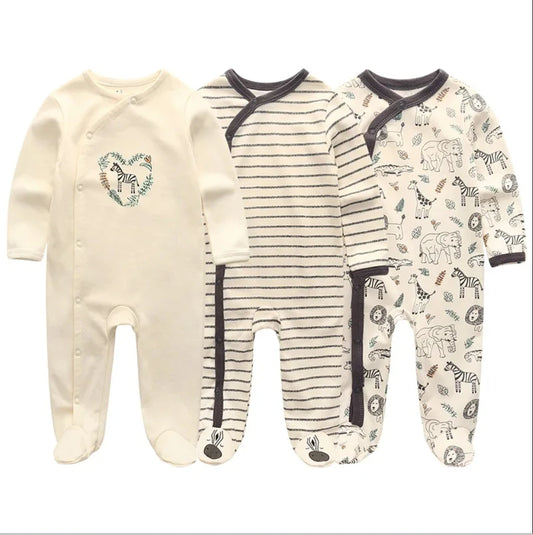Pyjama Bébé “Pack Essentiel” – Lot de Pyjamas en Coton Doux