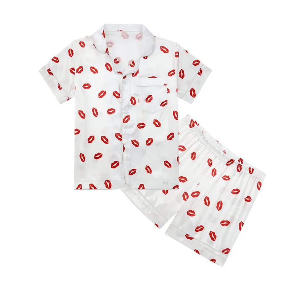Pyjama Enfant Été “Libre” – Ensemble Mixte en Coton Léger, Manches Courtes & Short