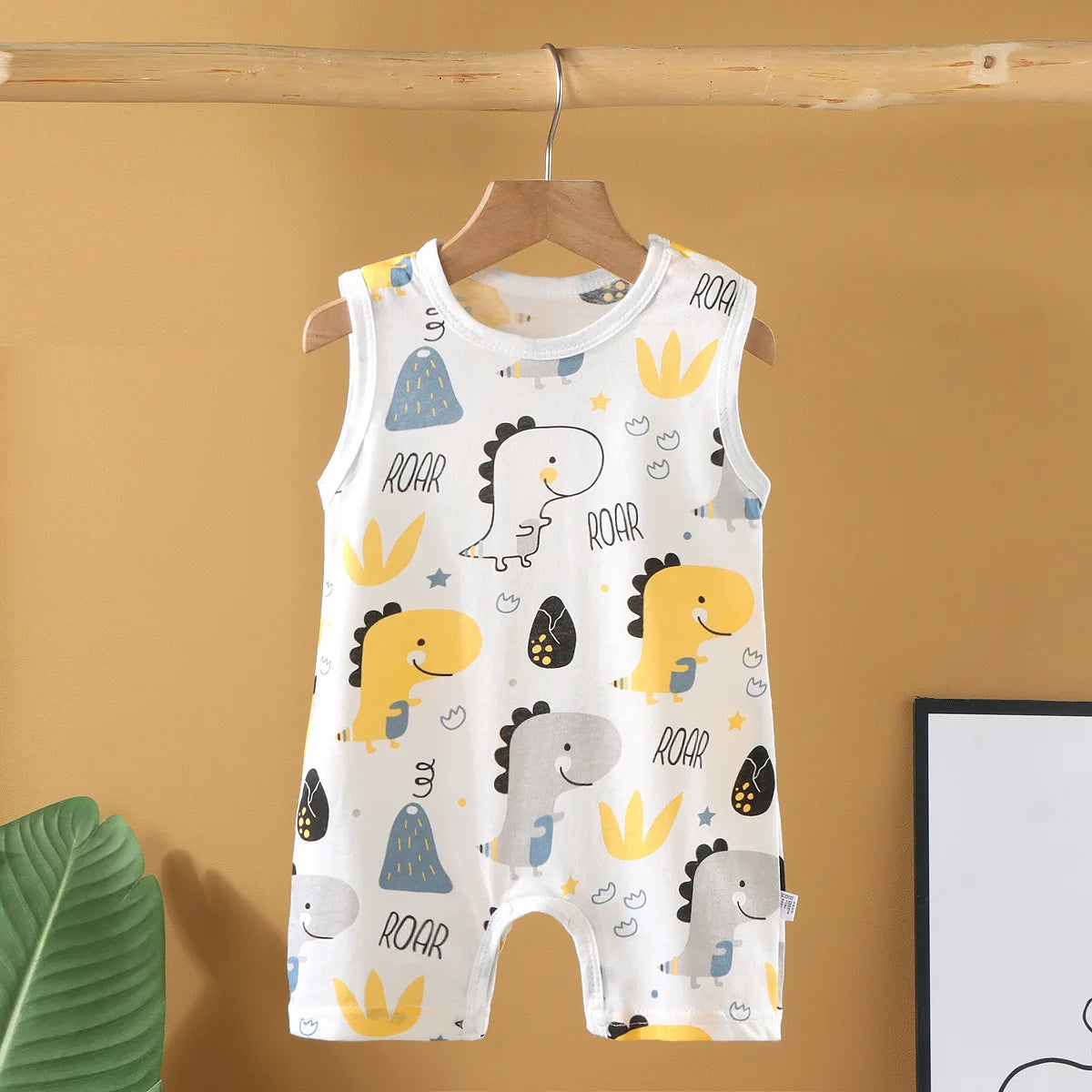 Pyjama Bébé “Souffle d’Été” – Combinaison Légère en Coton