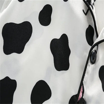 Pyjama Bébé & Enfant “Douce Prairie” – Ensemble en Coton Imprimé Vache, Respirant & Ludique