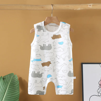 Pyjama Bébé “Souffle d’Été” – Combinaison Légère en Coton