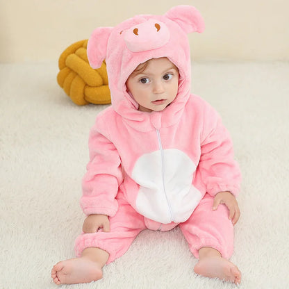 Pyjama pilou pilou Polaire Enfant Hiver – Licorne, Loup, Dino & Animaux, Combinaison Chaude