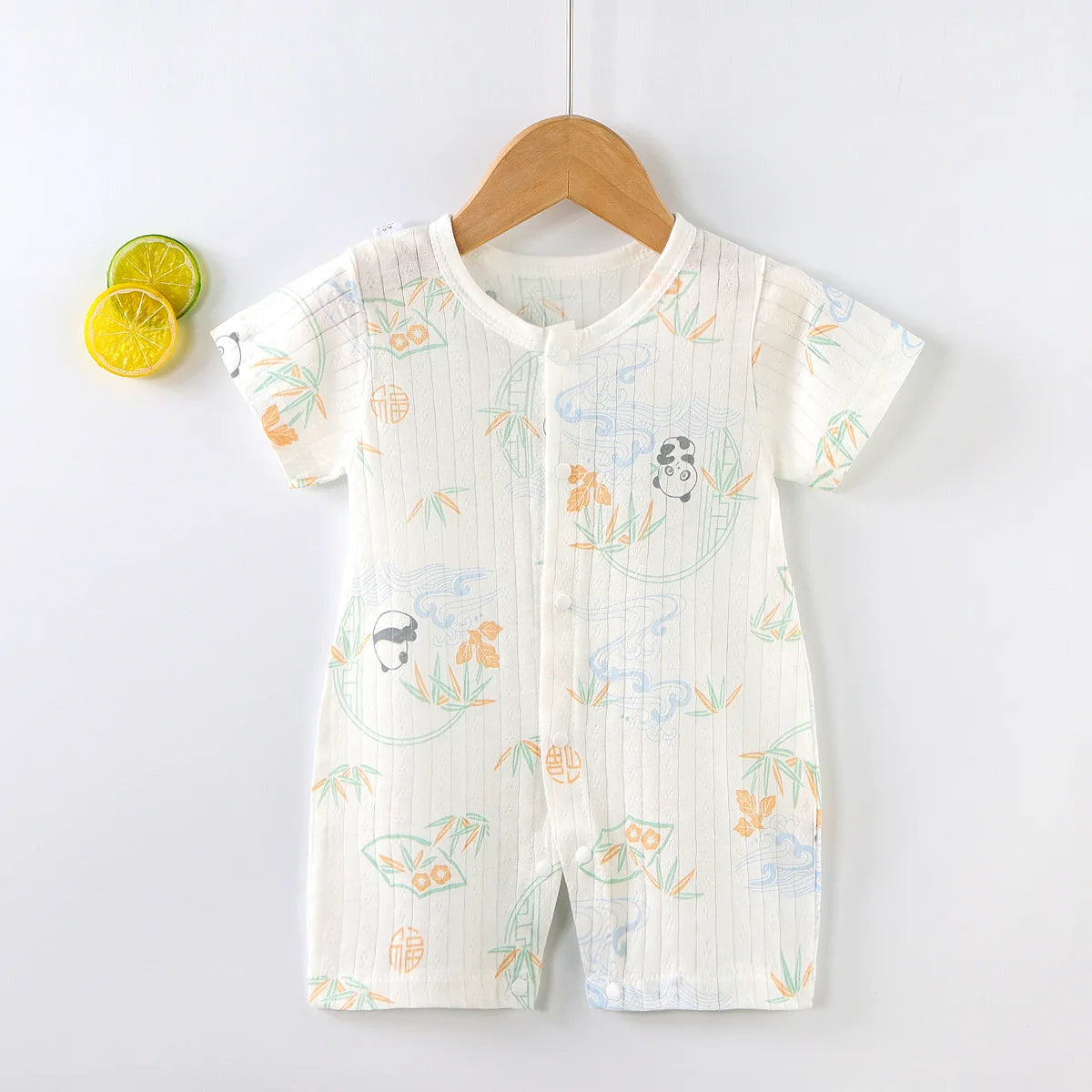 Pyjama Bébé “Brise d’Éveil” – Robe en Coton Été, Légère et Confortable