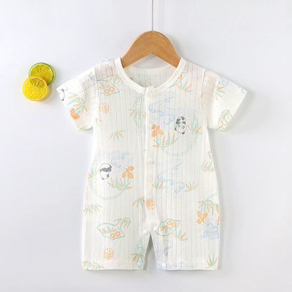 Pyjama Bébé “Brise d’Éveil” – Robe en Coton Été, Légère et Confortable