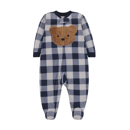 Pyjama Bébé “Forêt Douce” – Combinaison Coton Doux, Respirante et Confort Nuit & Jour