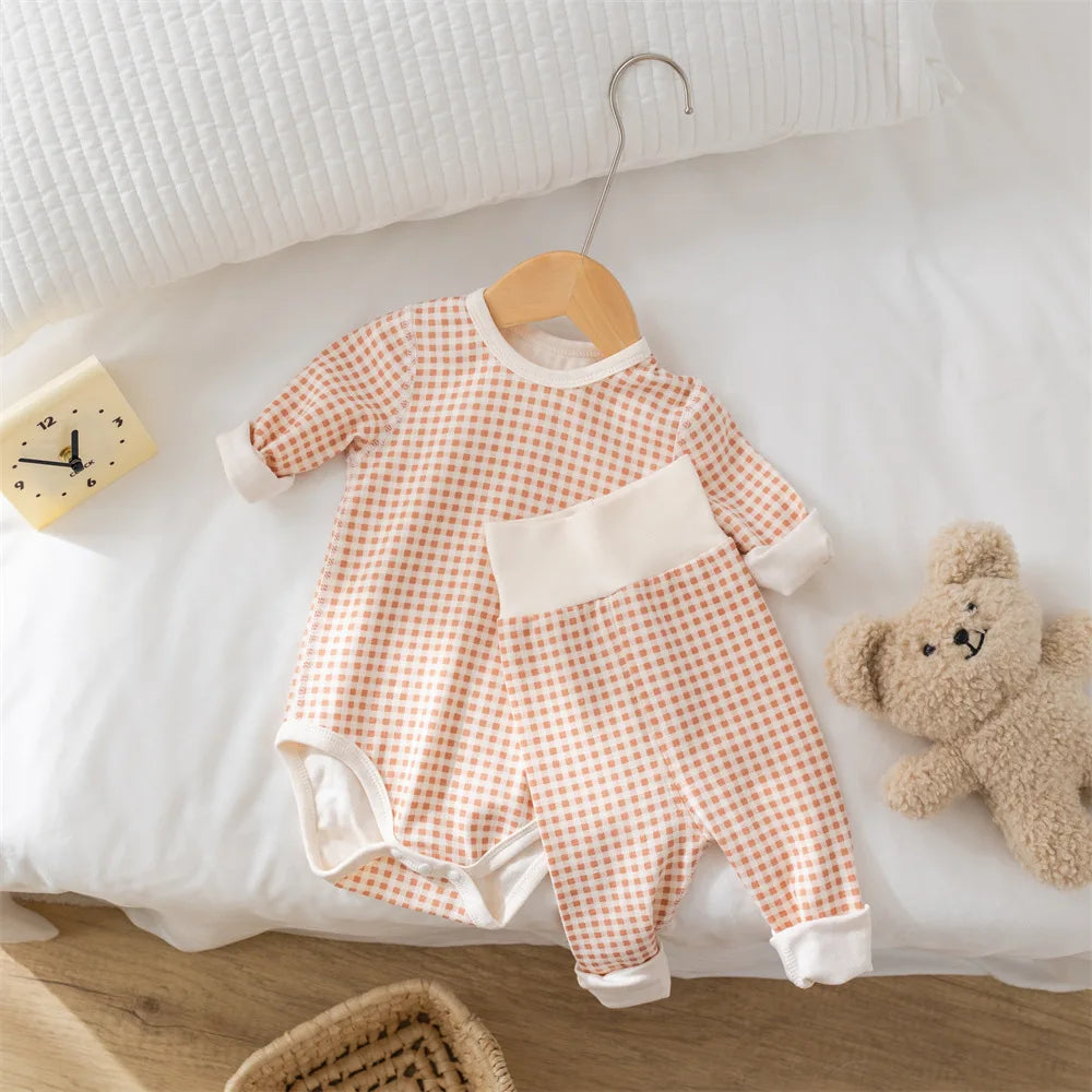 Pyjama Bébé en Coton Peigné – Grenouillère Unisexe Automne Hiver 0-24 mois