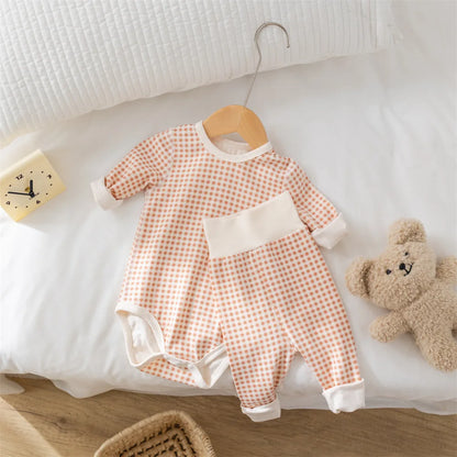 Pyjama Bébé en Coton Peigné – Grenouillère Unisexe Automne Hiver 0-24 mois