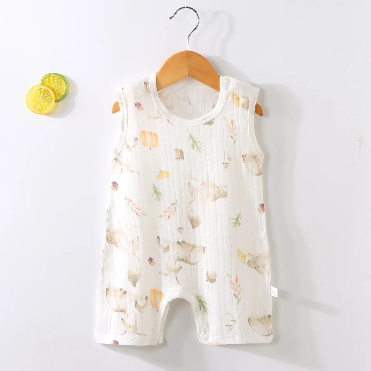 Pyjama Bébé “Souffle d’Été” – Combinaison Légère en Coton