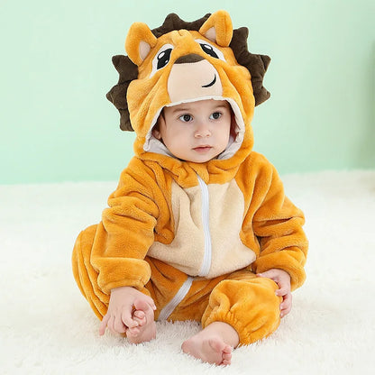 Pyjama pilou pilou Polaire Enfant Hiver – Licorne, Loup, Dino & Animaux, Combinaison Chaude
