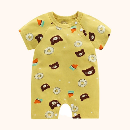 Pyjama Bébé Été “Clé du Ciel” – Barboteuse en Coton Doux 0-18 Mois