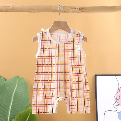 Pyjama Bébé “Souffle d’Été” – Combinaison Légère en Coton